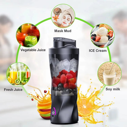 Portable Fruit Mixer 700ML – USB Rechargeable Blender