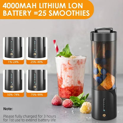 Portable Juicer 450ML – Stainless Steel Blade Blender