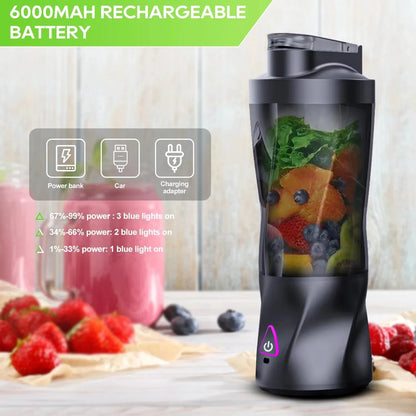 Portable Fruit Mixer 700ML – USB Rechargeable Blender