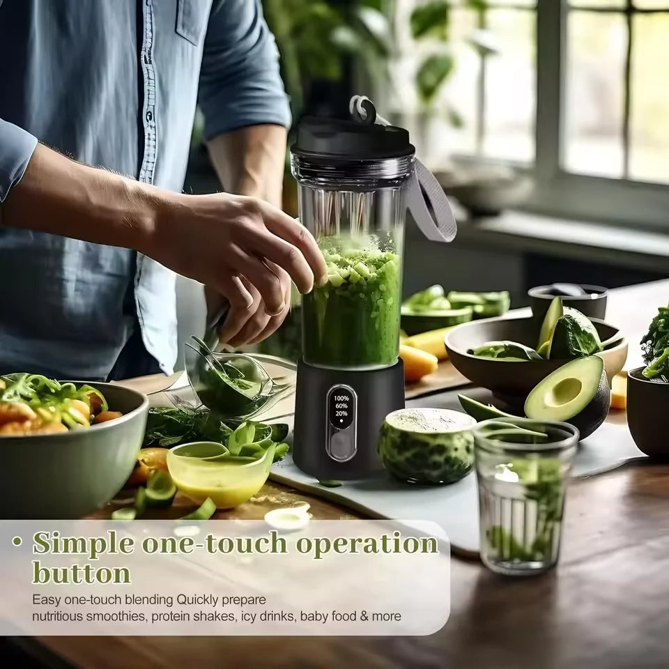 Portable Juicer 300W – USB Rechargeable Blender